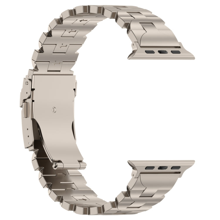For Apple Watch SE 44mm Butterfly Type Titanium Steel Watch Band(Titanium) - Watch Bands by PMC TechLife | Online Shopping South Africa | PMC TechLife