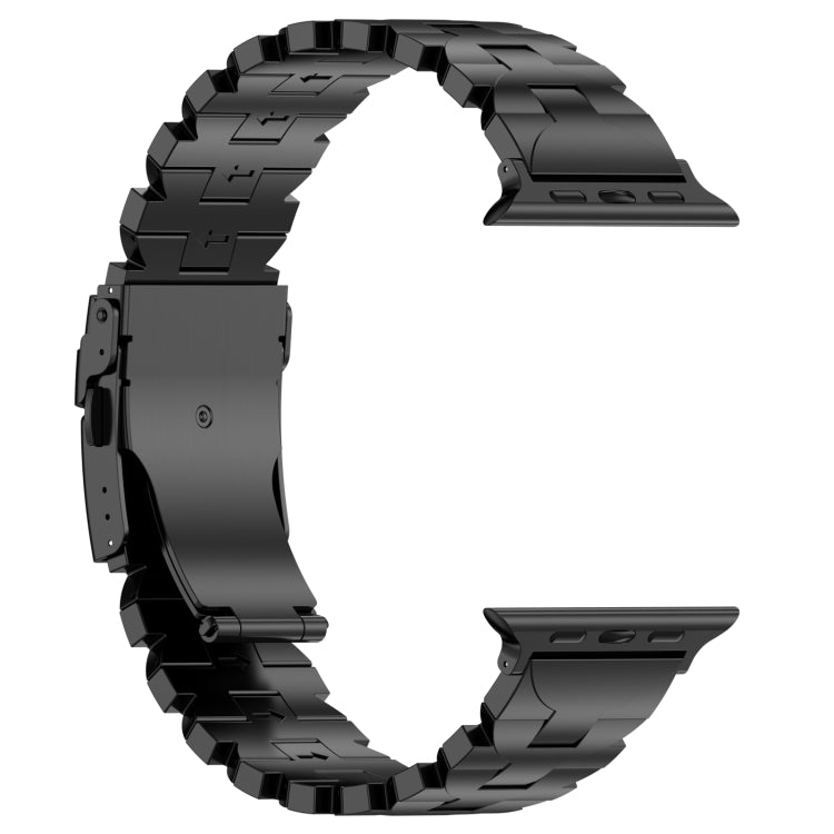For Apple Watch 38mm Butterfly Type Titanium Steel Watch Band(Black) - free shipping - PMC TechLife - Order now!