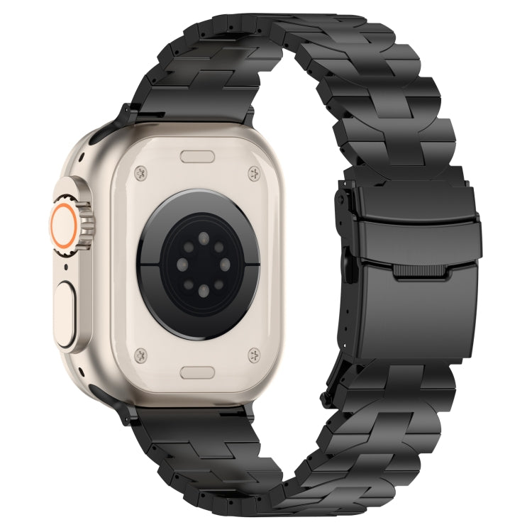 For Apple Watch 38mm Butterfly Type Titanium Steel Watch Band(Black) - free shipping - PMC TechLife - Order now!