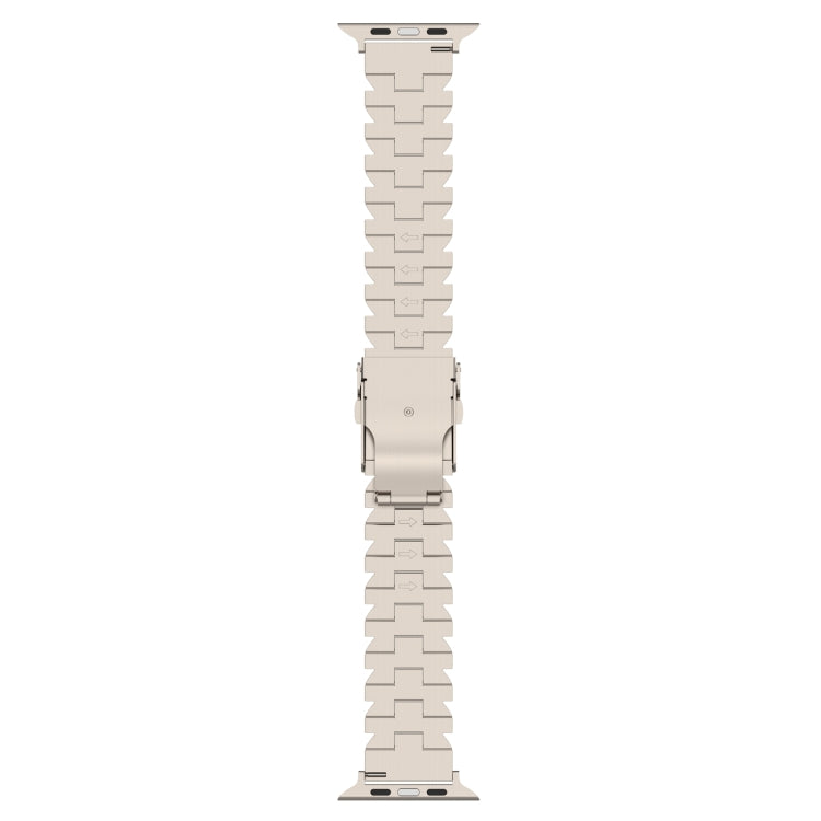For Apple Watch SE 44mm Butterfly Type Titanium Steel Watch Band(Silver) - Watch Bands by PMC TechLife | Online Shopping South Africa | PMC TechLife