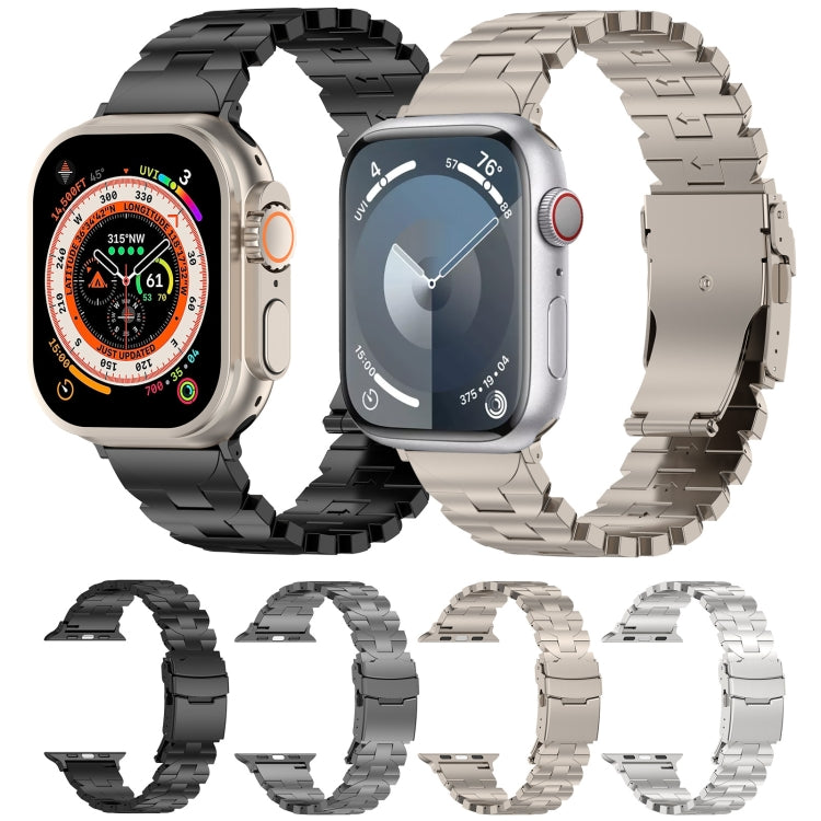 For Apple Watch 38mm Butterfly Type Titanium Steel Watch Band(Black) - free shipping - PMC TechLife - Order now!