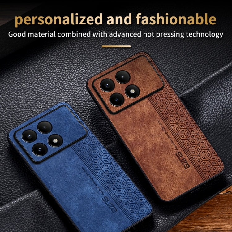 For Xiaomi Redmi K70 Pro AZNS 3D Embossed Skin Feel Phone Case(Brown) - Xiaomi Cases by AZNS | Online Shopping South Africa | PMC Jewellery | Buy Now Pay Later Mobicred