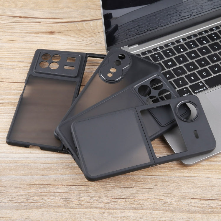 For Honor 80 Pro Fine Pore Matte Black TPU + PC Phone Case - Honor Cases by PMC TechLife | Online Shopping South Africa | PMC TechLife