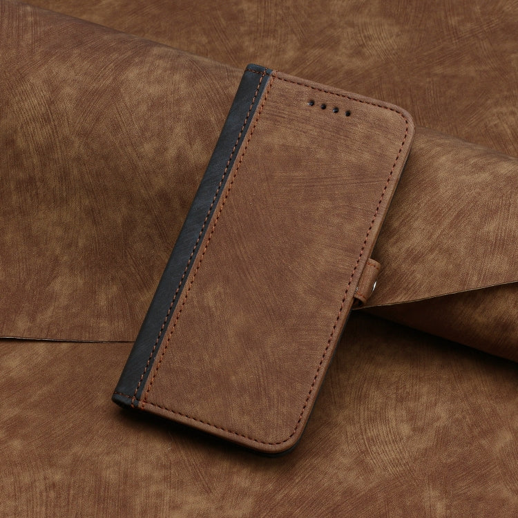 For Google Pixel 9 Pro Side Buckle Double Fold Hand Strap Leather Phone Case(Brown) - Google Cases by PMC TechLife | Online Shopping South Africa | PMC TechLife | Buy Now Pay Later Mobicred