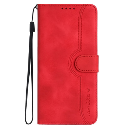 For Google Pixel 9 Pro Heart Pattern Skin Feel Leather Phone Case(Red) - Google Cases by PMC Jewellery | Online Shopping South Africa | PMC Jewellery | Buy Now Pay Later Mobicred