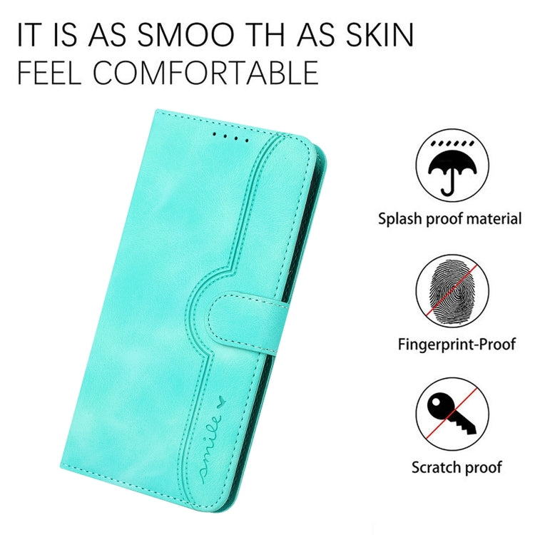 For Google Pixel 9 Heart Pattern Skin Feel Leather Phone Case(Light Blue) - Google Cases by PMC TechLife | Online Shopping South Africa | PMC TechLife | Buy Now Pay Later Mobicred