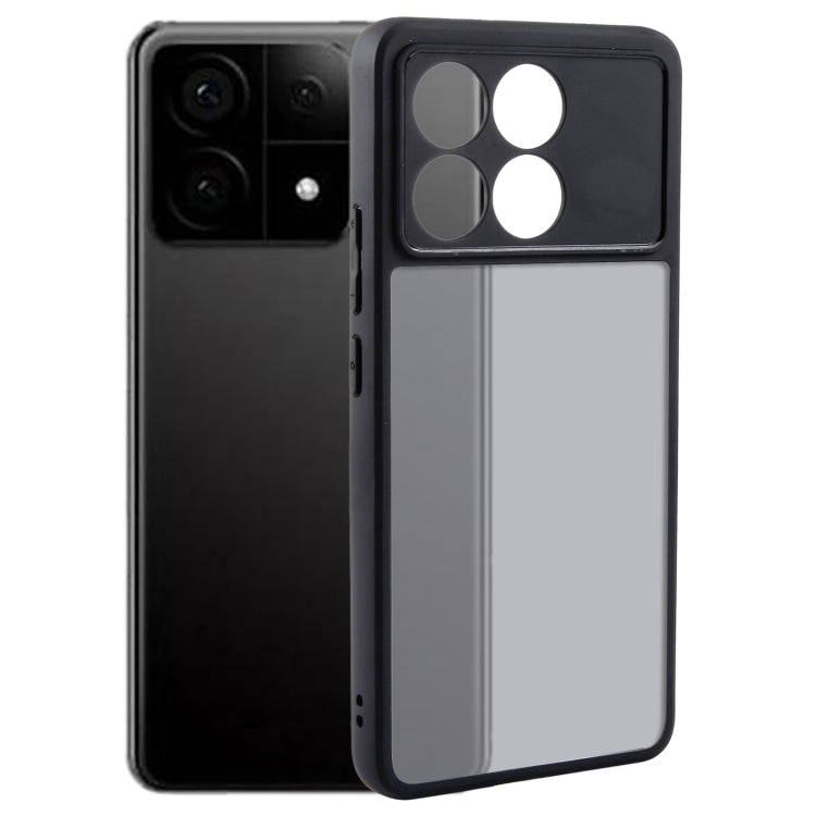 For Xiaomi Redmi K70 / K70 Pro Fine Pore Matte Black TPU + PC Phone Case - K70 Pro Cases by PMC Jewellery | Online Shopping South Africa | PMC Jewellery | Buy Now Pay Later Mobicred