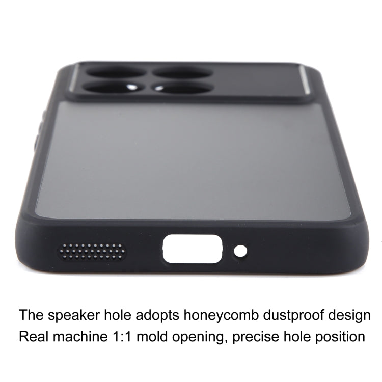 For Xiaomi Redmi K70 / K70 Pro Fine Pore Matte Black TPU + PC Phone Case - K70 Pro Cases by PMC TechLife | Online Shopping South Africa | PMC TechLife | Buy Now Pay Later Mobicred