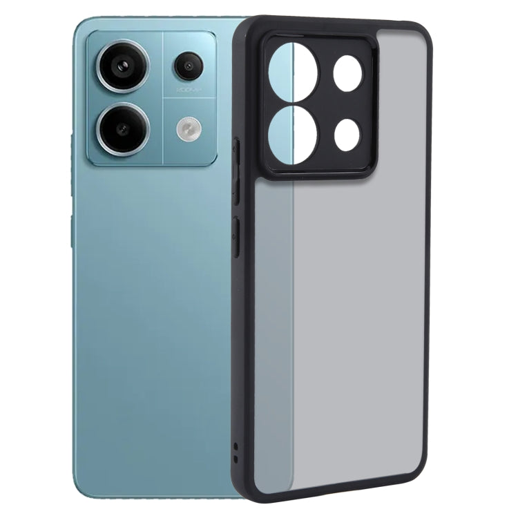 For Xiaomi Redmi Note 13 Pro Fine Pore Matte Black TPU + PC Phone Case - Note 13 Pro Cases by PMC TechLife | Online Shopping South Africa | PMC TechLife