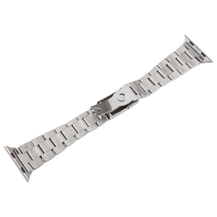 For Apple Watch SE 40mm Three-Bead Stainless Steel Watch Band(Silver) - free shipping - PMC TechLife - Order now!