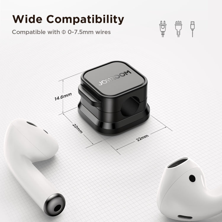 JOYROOM JR-ZS368 Magnetic Data Cable Organizing Bracket(Black) - Cable Organizer by JOYROOM | Online Shopping South Africa | PMC TechLife | Buy Now Pay Later Mobicred