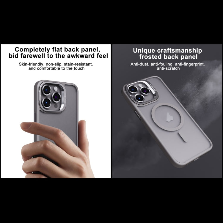For iPhone 13 Invisible Lens Holder PC + TPU Frosted MagSafe Phone Case(Green) - iPhone 13 Cases by PMC TechLife | Online Shopping South Africa | PMC TechLife | Buy Now Pay Later Mobicred