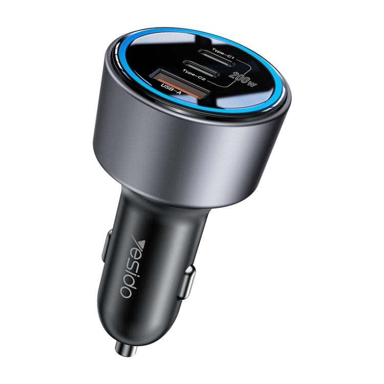 Yesido Y59 200W Car Phone Charger(Black) - free shipping - PMC TechLife - Order now!