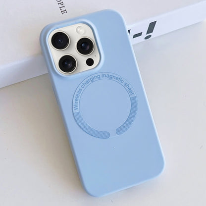 For iPhone 15 Pro MagSafe Magnetic Liquid Silicone Phone Case(Light Blue) - iPhone 15 Pro Cases by PMC Jewellery | Online Shopping South Africa | PMC Jewellery