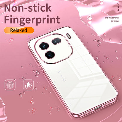 For vivo iQOO 12 Pro Transparent Plating Fine Hole Phone Case(Transparent) - iQOO 12 Pro Cases by PMC Jewellery | Online Shopping South Africa | PMC Jewellery | Buy Now Pay Later Mobicred