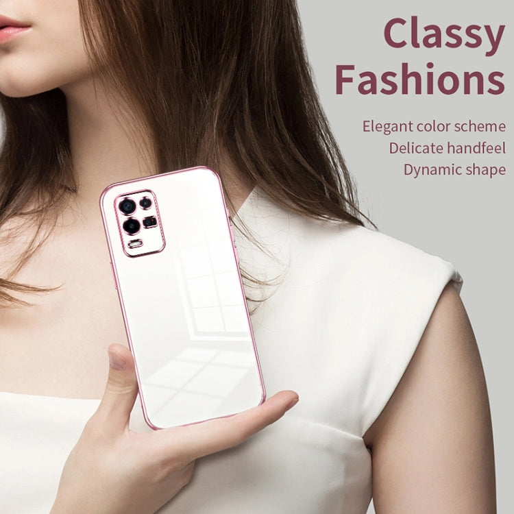 For OPPO K9x Transparent Plating Fine Hole Phone Case(Pink) - free shipping - PMC TechLife - Order now!