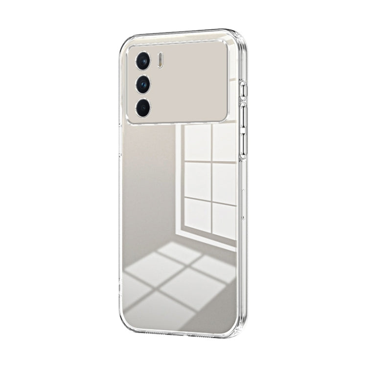 For OPPO K9 Pro Transparent Plating Fine Hole Phone Case(Transparent) - OPPO Cases by PMC TechLife | Online Shopping South Africa | PMC TechLife | Buy Now Pay Later Mobicred