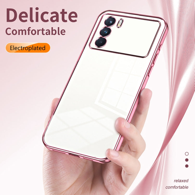 For OPPO K9 Pro Transparent Plating Fine Hole Phone Case(Transparent) - OPPO Cases by PMC TechLife | Online Shopping South Africa | PMC TechLife | Buy Now Pay Later Mobicred
