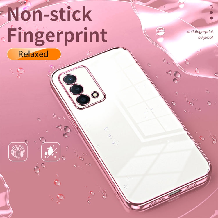 For OPPO K9 Transparent Plating Fine Hole Phone Case(Purple) - OPPO Cases by PMC TechLife | Online Shopping South Africa | PMC TechLife | Buy Now Pay Later Mobicred