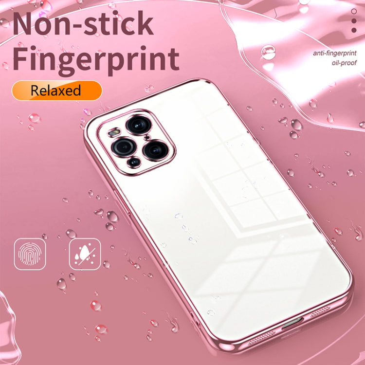For OPPO Find X3 / Find X3 Pro Transparent Plating Fine Hole Phone Case(Gold) - free shipping - PMC TechLife - Order now!