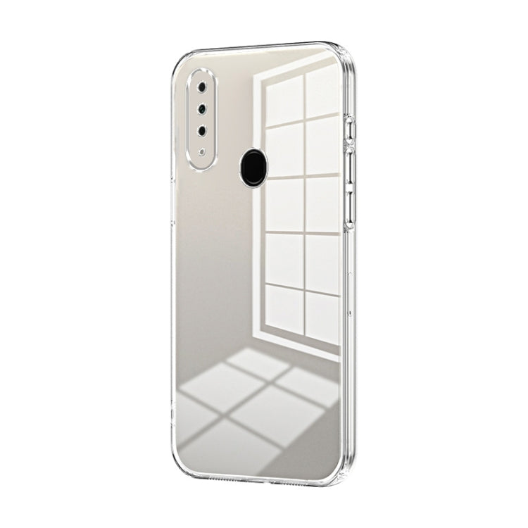 For OPPO A8 / A31 2020 Transparent Plating Fine Hole Phone Case(Transparent) - OPPO Cases by PMC TechLife | Online Shopping South Africa | PMC TechLife | Buy Now Pay Later Mobicred