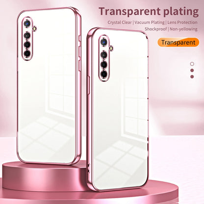 For OPPO K5 / Realme XT/XT 730G Transparent Plating Fine Hole Phone Case(Silver) - OPPO Cases by PMC Jewellery | Online Shopping South Africa | PMC Jewellery | Buy Now Pay Later Mobicred