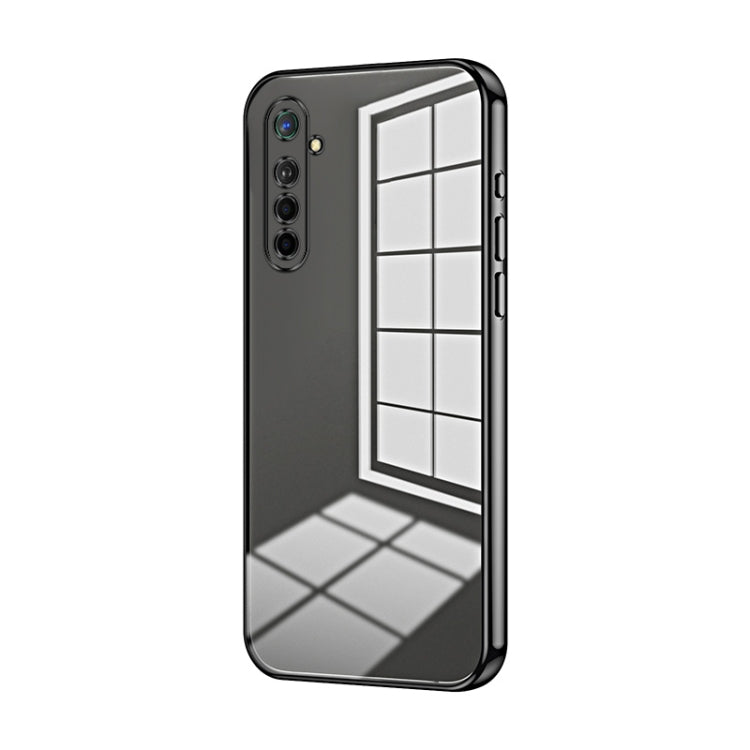 For OPPO K5 / Realme XT/XT 730G Transparent Plating Fine Hole Phone Case(Black) - free shipping - PMC TechLife - Order now!