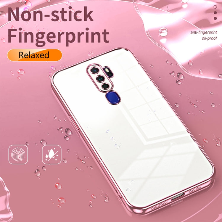 For OPPO A11x / A9 2020 Transparent Plating Fine Hole Phone Case(Green) - OPPO Cases by PMC TechLife | Online Shopping South Africa | PMC TechLife | Buy Now Pay Later Mobicred