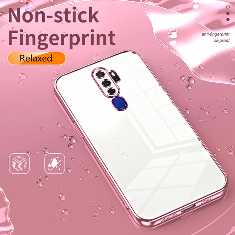 For OPPO A11x / A9 2020 Transparent Plating Fine Hole Phone Case(Silver) - OPPO Cases by PMC Jewellery | Online Shopping South Africa | PMC Jewellery | Buy Now Pay Later Mobicred