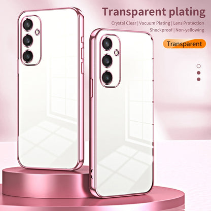 For Samsung Galaxy S24 5G Transparent Plating Fine Hole Phone Case(Transparent) - Galaxy S24 5G Cases by PMC Jewellery | Online Shopping South Africa | PMC Jewellery | Buy Now Pay Later Mobicred