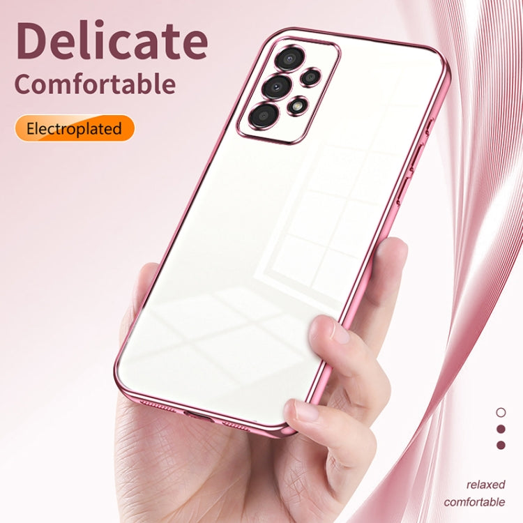 For Samsung Galaxy A13 4G Transparent Plating Fine Hole Phone Case(Green) - free shipping - PMC TechLife - Order now!