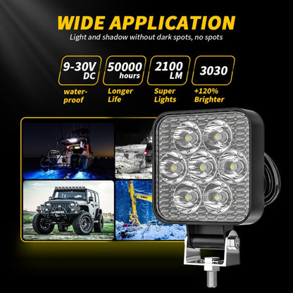 12-30V 12W 6000K 2.5 inch Car LED Engineering Auxiliary Light(White Light) - Work Lights by PMC Jewellery | Online Shopping South Africa | PMC Jewellery | Buy Now Pay Later Mobicred