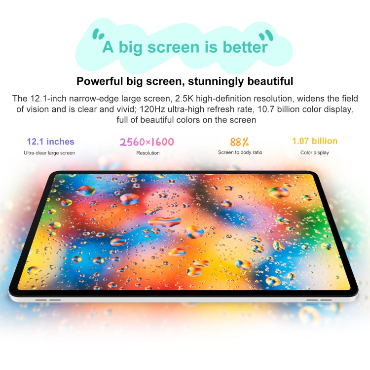 Honor Tablet 9 12.1 inch WiFi, Standard 8GB+256GB, MagicOS 7.2 Snapdragon 6 Gen1 Octa Core 2.2GHz, Not Support Google Play(White) - Huawei by Huawei | Online Shopping South Africa | PMC Jewellery