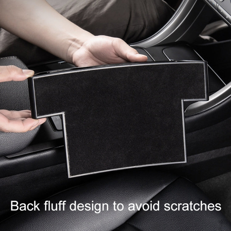 Car Multi-functional Console Box Cup Holder Seat Gap Side Storage Box, Frizzled Feather Style, Color:Grey(Front Passenger Seat) - Stowing Tidying by PMC TechLife | Online Shopping South Africa | PMC TechLife | Buy Now Pay Later Mobicred