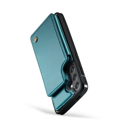 For Samsung Galaxy S24 5G CaseMe C22 PC+TPU Business Style RFID Anti-theft Leather Phone Case(Blue Green) - Galaxy S24 5G Cases by CaseMe | Online Shopping South Africa | PMC Jewellery | Buy Now Pay Later Mobicred