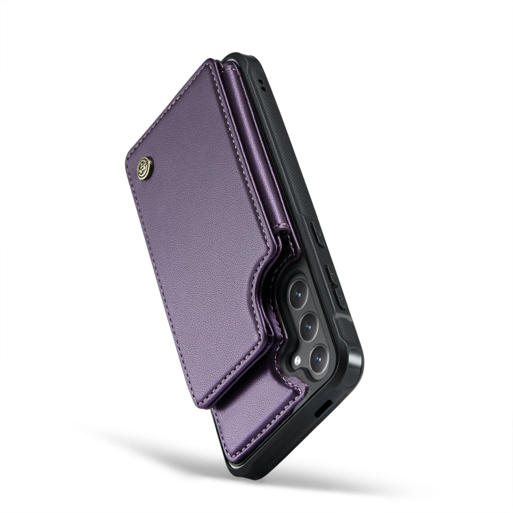 For Samsung Galaxy S24 5G CaseMe C22 PC+TPU Business Style RFID Anti-theft Leather Phone Case(Purple) - Galaxy S24 5G Cases by CaseMe | Online Shopping South Africa | PMC Jewellery | Buy Now Pay Later Mobicred