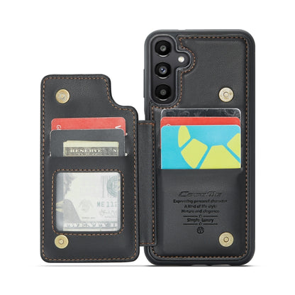 For Samsung Galaxy A35 5G CaseMe C22 PC+TPU Business Style RFID Anti-theft Leather Phone Case(Black) - Galaxy Phone Cases by CaseMe | Online Shopping South Africa | PMC Jewellery | Buy Now Pay Later Mobicred