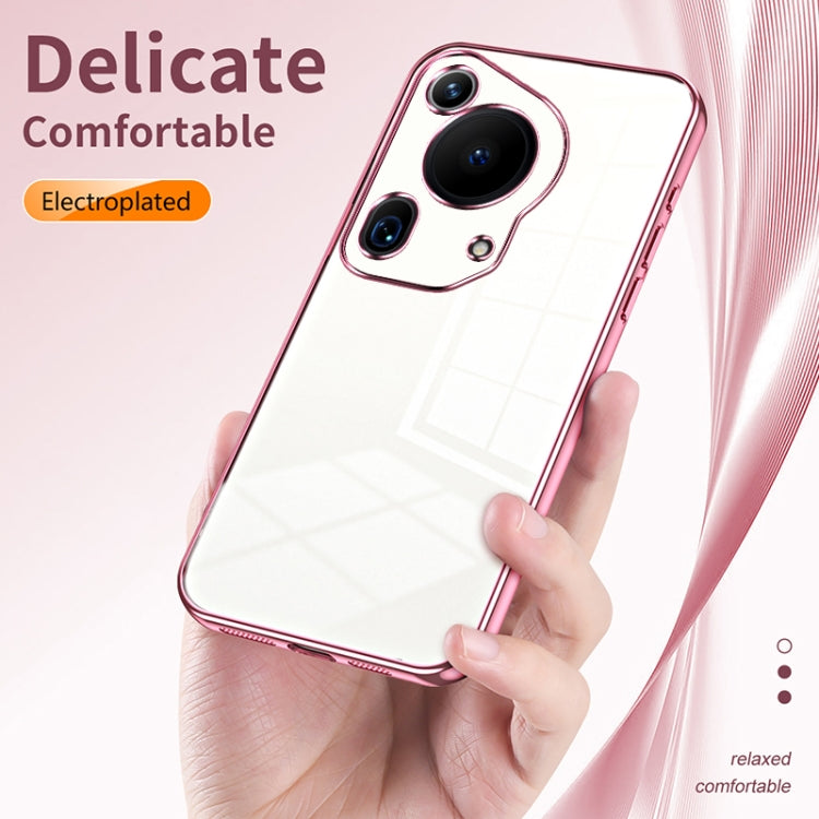 For Huawei Pura 70 Ultra Transparent Plating Fine Hole Phone Case(Transparent) - Huawei Cases by PMC Jewellery | Online Shopping South Africa | PMC Jewellery | Buy Now Pay Later Mobicred