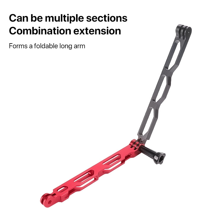 20cm Aluminium Extension Arm Hollow Grip Extender(Black) - Others by PMC TechLife | Online Shopping South Africa | PMC TechLife | Buy Now Pay Later Mobicred