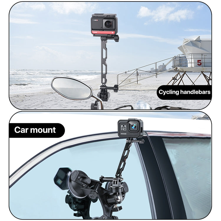 20cm Aluminium Extension Arm Hollow Grip Extender(Black) - Others by PMC TechLife | Online Shopping South Africa | PMC TechLife | Buy Now Pay Later Mobicred