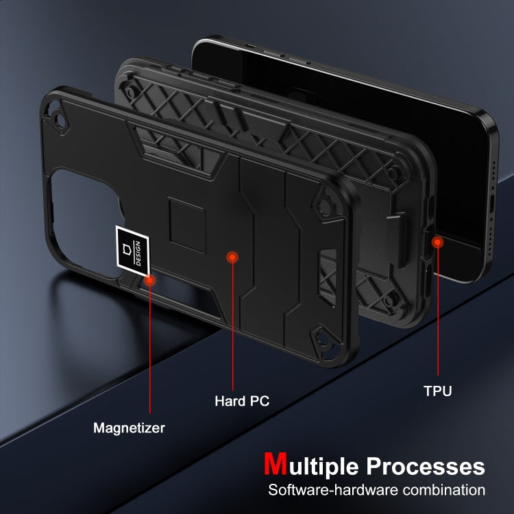 For Tecno Pop 6 Pro 2 in 1 Shockproof Phone Case(Black) - Tecno Cases by PMC TechLife | Online Shopping South Africa | PMC TechLife | Buy Now Pay Later Mobicred