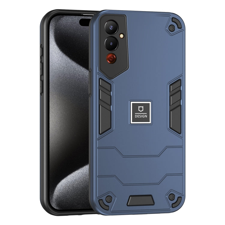 For Tecno Pova 4 2 in 1 Shockproof Phone Case(Blue) - free shipping - PMC TechLife - Order now!