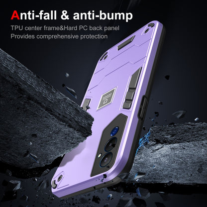 For Tecno Pova 4 Pro 2 in 1 Shockproof Phone Case(Purple) - Tecno Cases by PMC Jewellery | Online Shopping South Africa | PMC Jewellery | Buy Now Pay Later Mobicred