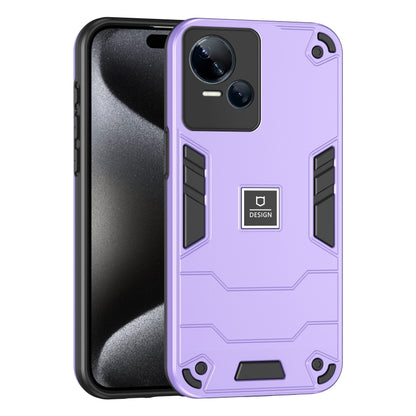 For Tecno Spark 10 5G 2 in 1 Shockproof Phone Case(Purple) - Tecno Cases by PMC Jewellery | Online Shopping South Africa | PMC Jewellery | Buy Now Pay Later Mobicred