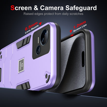 For Tecno Spark 10 5G 2 in 1 Shockproof Phone Case(Purple) - Tecno Cases by PMC Jewellery | Online Shopping South Africa | PMC Jewellery | Buy Now Pay Later Mobicred