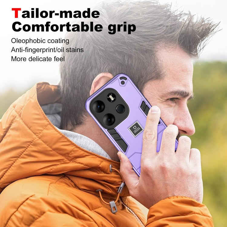 For Tecno Spark Go 2023 2 in 1 Shockproof Phone Case(Purple) - free shipping - PMC TechLife - Order now!