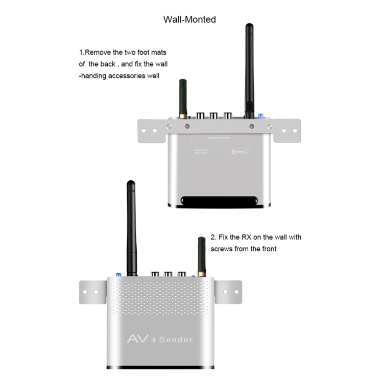 Measy AV230-2 2.4GHz Set-top Box Wireless Audio / Video Transmitter + 2 Receiver, Transmission Distance: 300m, UK Plug, with IR Extension Function - free shipping - PMC Jewellery - Order now!