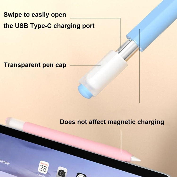 For Apple Pencil (USB-C) Jelly Silicone Stylus Pen Protective Cover(Grey) - free shipping - PMC Jewellery - Order now!