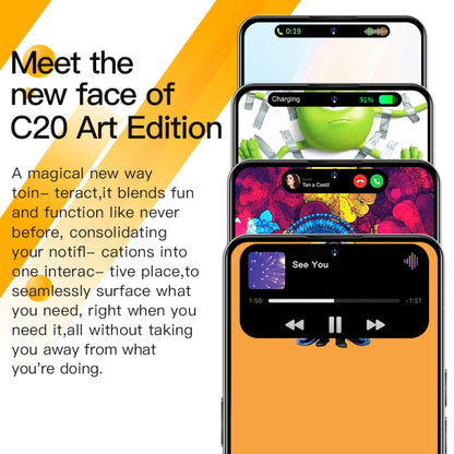 C20 Art Edition, 3GB+32GB, 6.53 inch Face Identification Android 8.1 MTK6753 Octa Core , Network: 4G, Dual SIM(Green) -  by PMC Jewellery | Online Shopping South Africa | PMC Jewellery