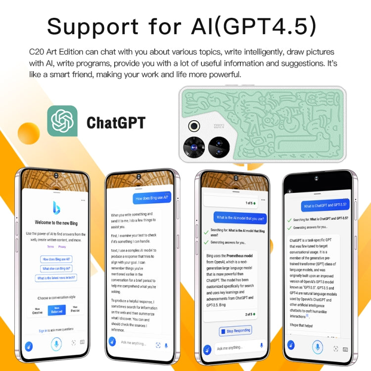 C20 Art Edition, 3GB+32GB, 6.53 inch Face Identification Android 8.1 MTK6753 Octa Core , Network: 4G, Dual SIM(Green) -  by PMC TechLife | Online Shopping South Africa | PMC TechLife